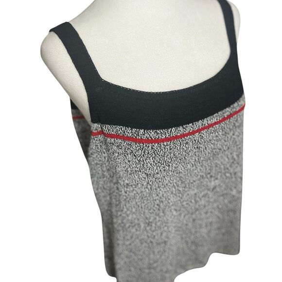 Sigrid Olsen Tank Top Hand Knit Large Square Neck Stretch Vintage Gray Red
Black - Picture 6 of 10